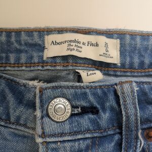 Abercrombie & Fitch Light Blue "Mom High Rise" Jeans
